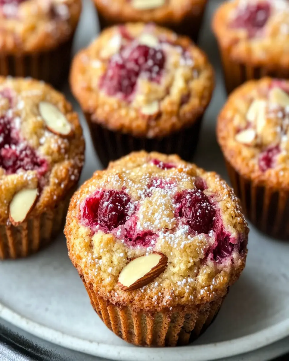 Keto Raspberry Almond Muffins First Image First Image