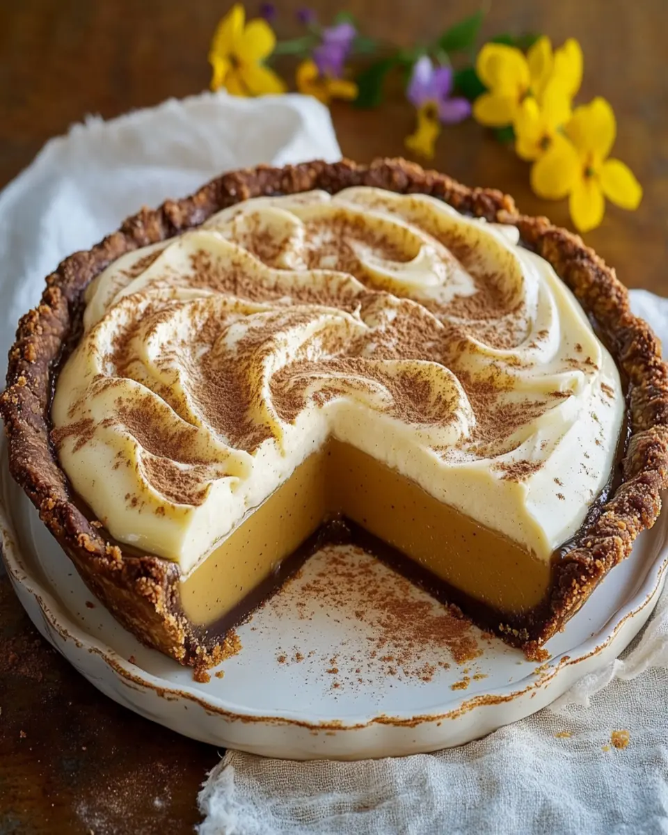 Two-Tone Ginger Custard Pie First Image First Image