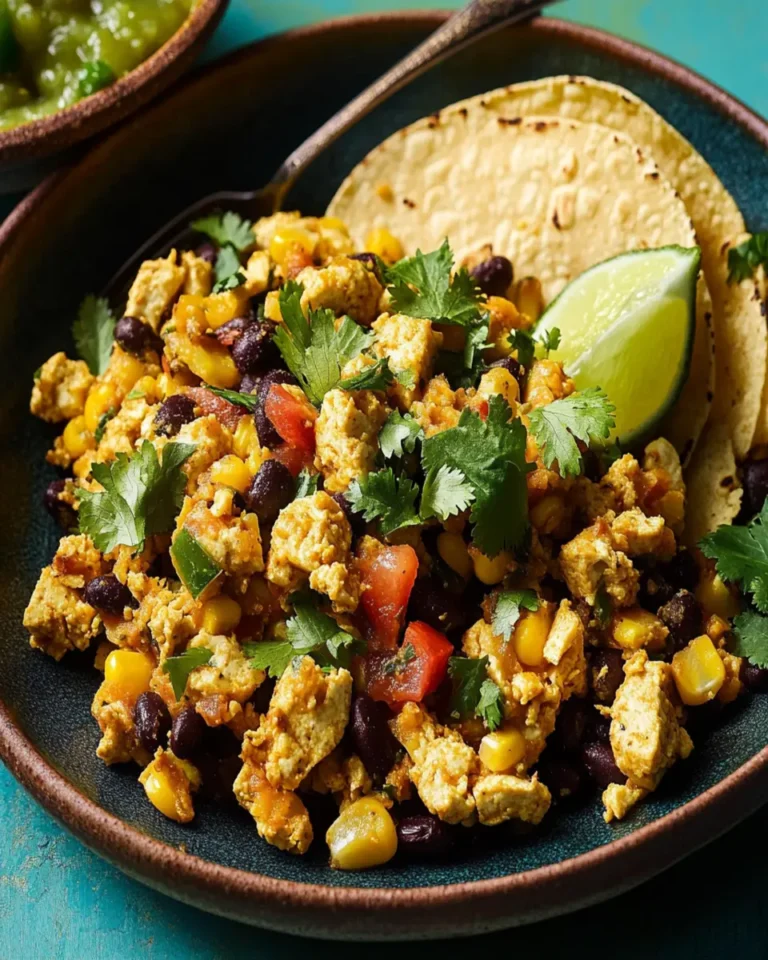 Tofu Scramble With Black Beans and Corn First Image First Image