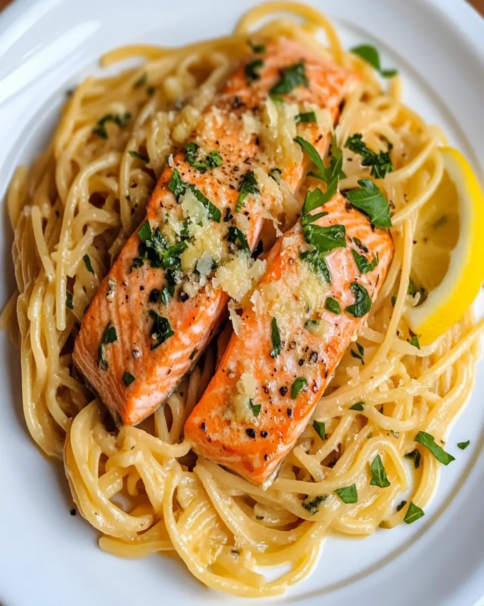 Salmon pasta First Image First Image