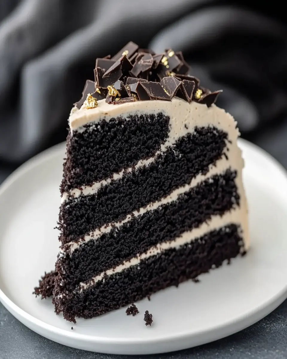 Elegant Black Velvet Cake First Image First Image