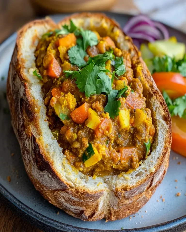 South African Curry in Hollowed Bread First Image First Image