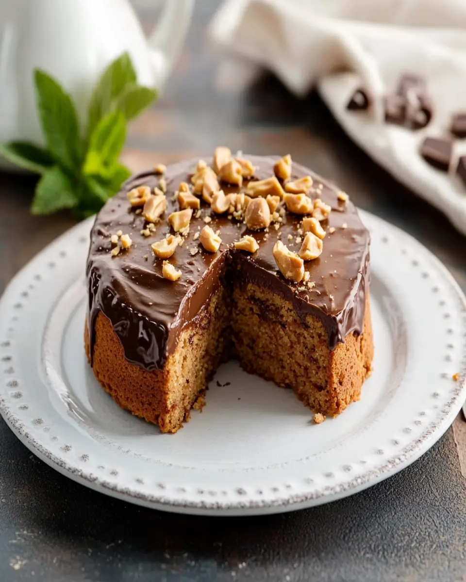 Mini Keto Peanut Butter Chocolate Cake First Image First Image