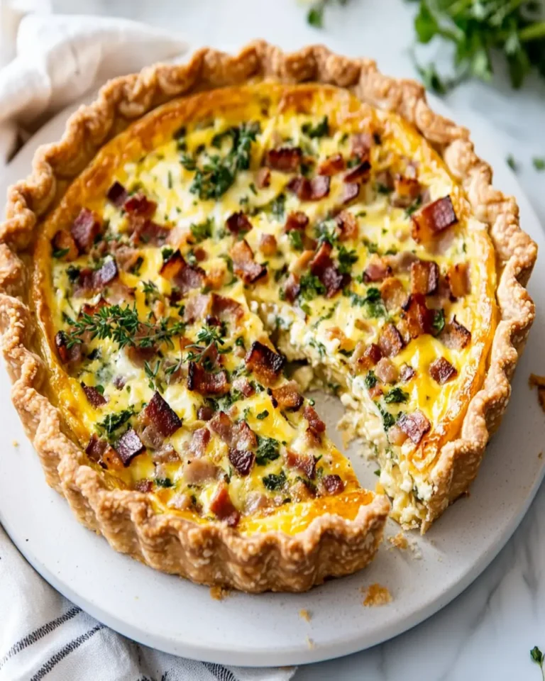 Easy and quick quiche Lorraine First Image First Image