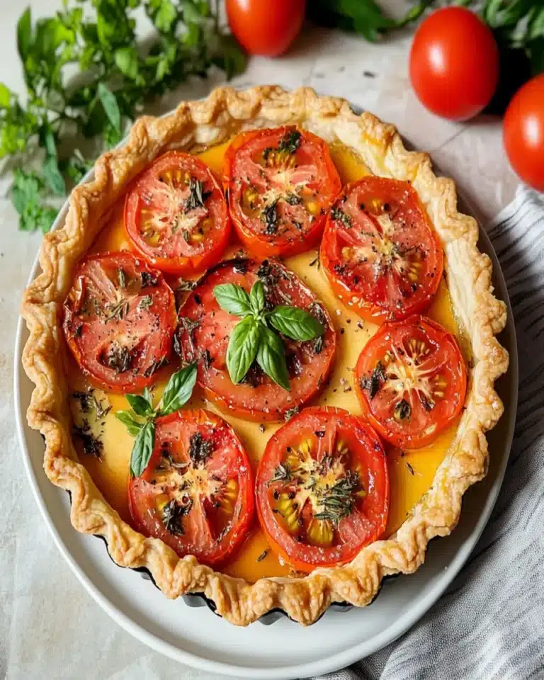 Tomato, mustard and Provençal herb tart First Image First Image