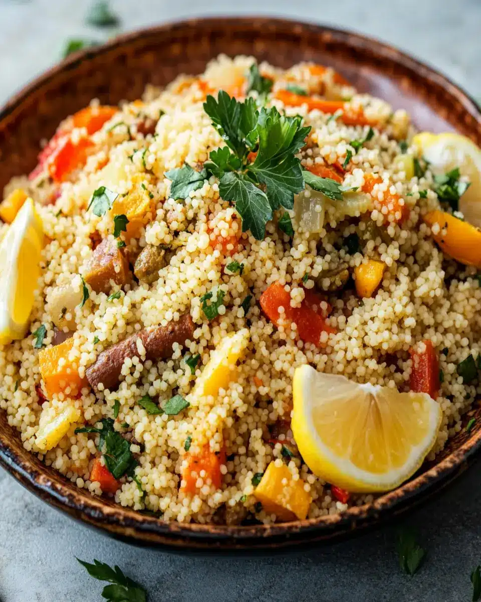Couscous cooked in a slimming pressure cooker First Image First Image
