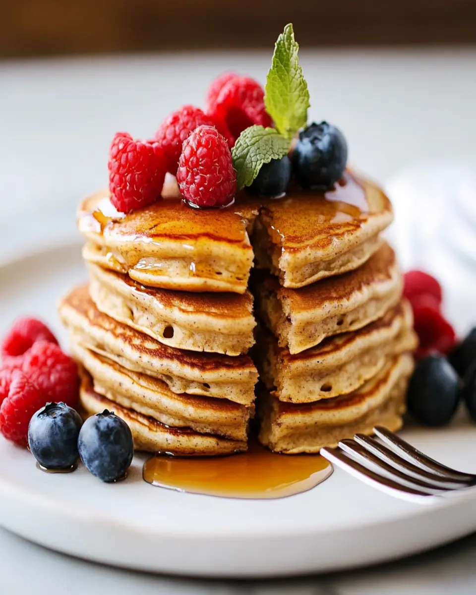 Fluffy Whole-Grain Pancakes First Image First Image