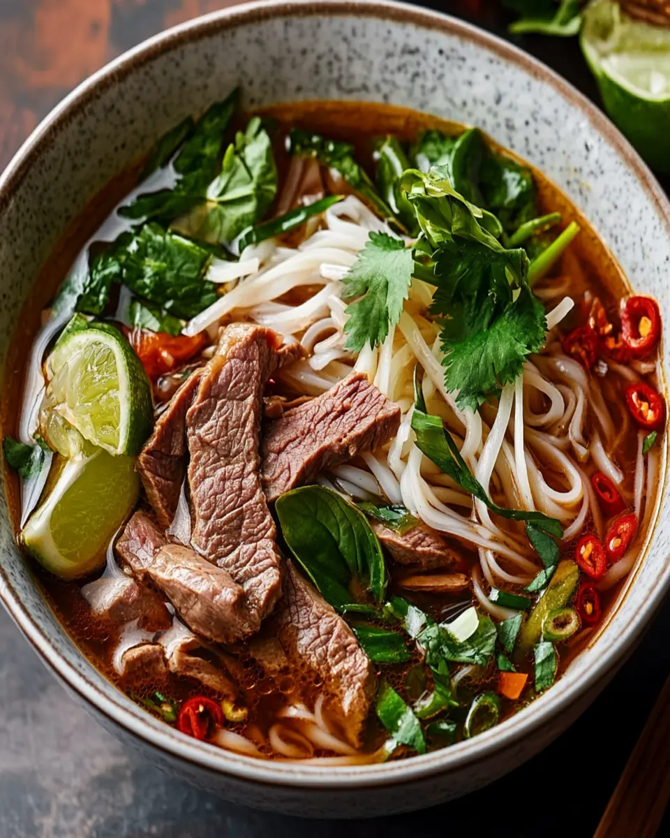 Vietnamese Spicy Beef Noodle Soup First Image First Image