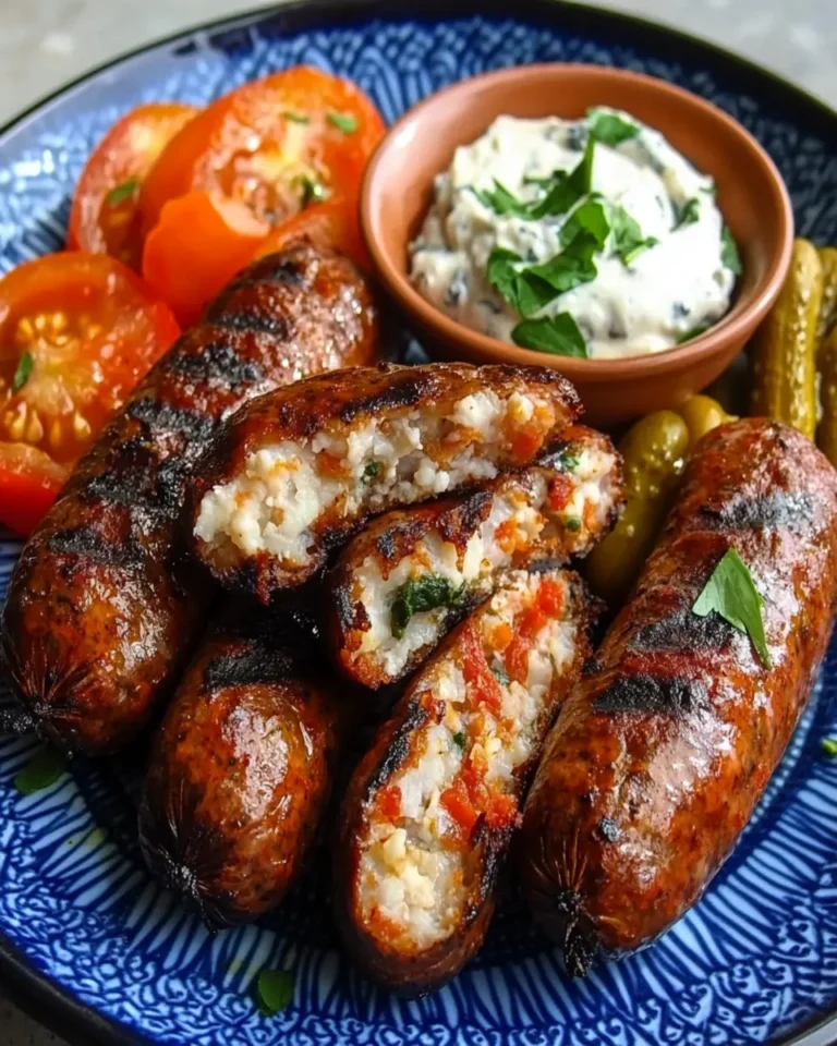 Bosnian Grilled Sausages with Cheese Spread First Image First Image