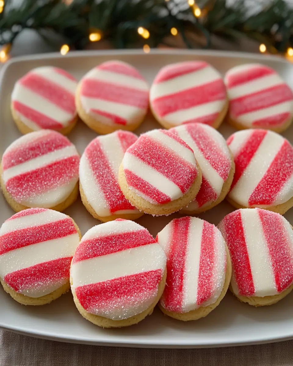 Peppermint Stripe Cookies First Image First Image