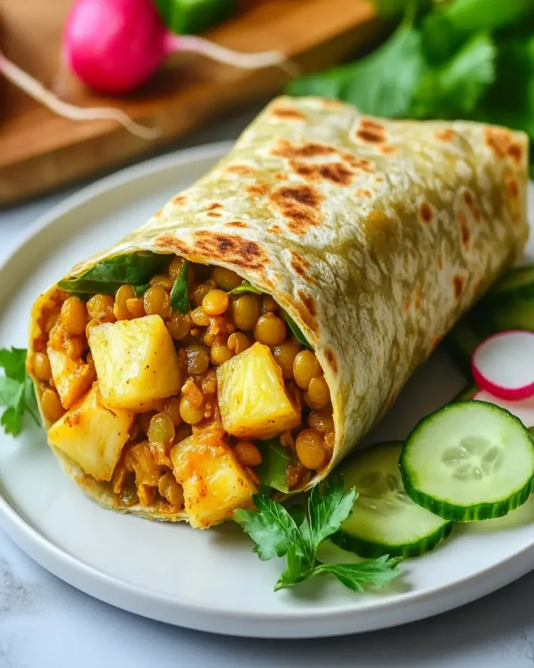 Pineapple Curry Lentil Wraps First Image First Image