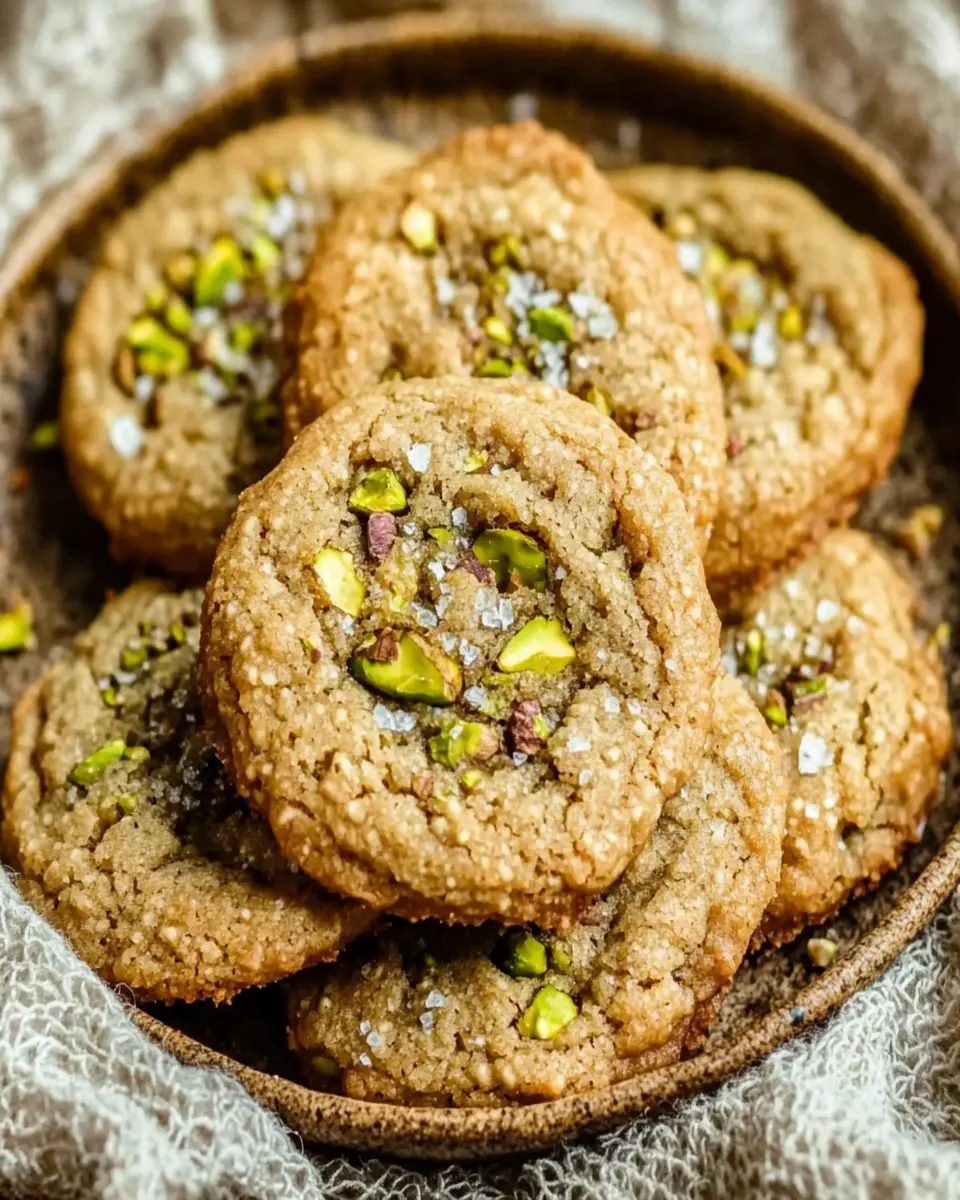 Salted Pistachio Cookies First Image First Image