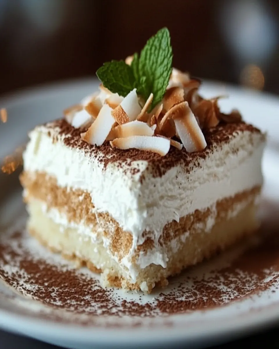 Coconut Tiramisu First Image First Image