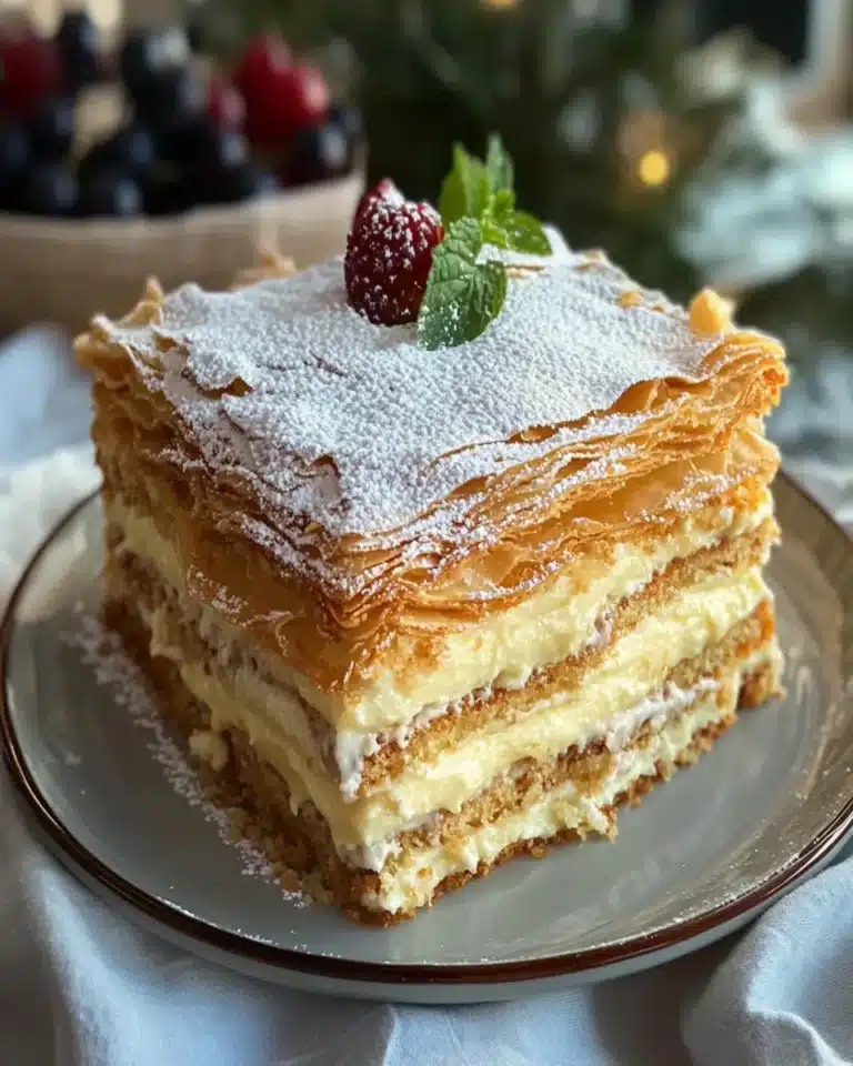 Russian Napoleon Cake – Puff Pastry Cake First Image First Image