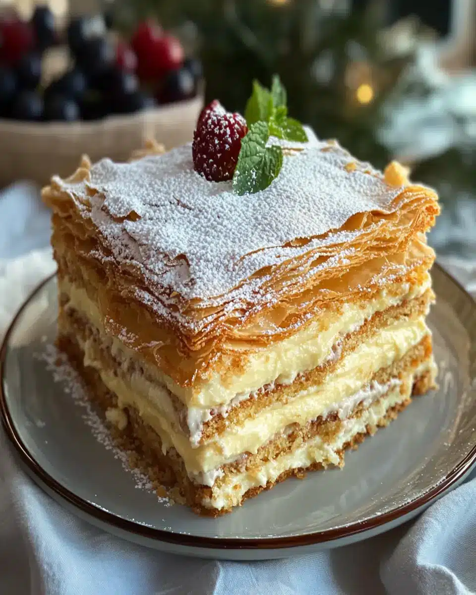 Russian Napoleon Cake – Puff Pastry Cake First Image First Image