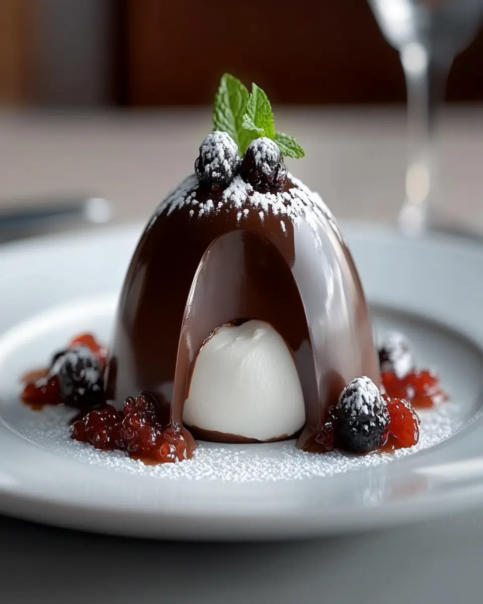 Chocolate Mascarpone Dome First Image First Image