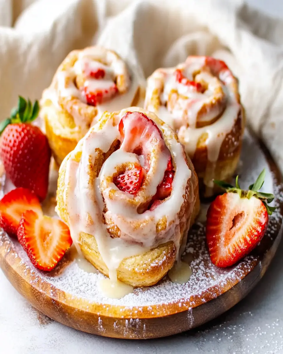 Strawberry Cinnamon Rolls First Image First Image
