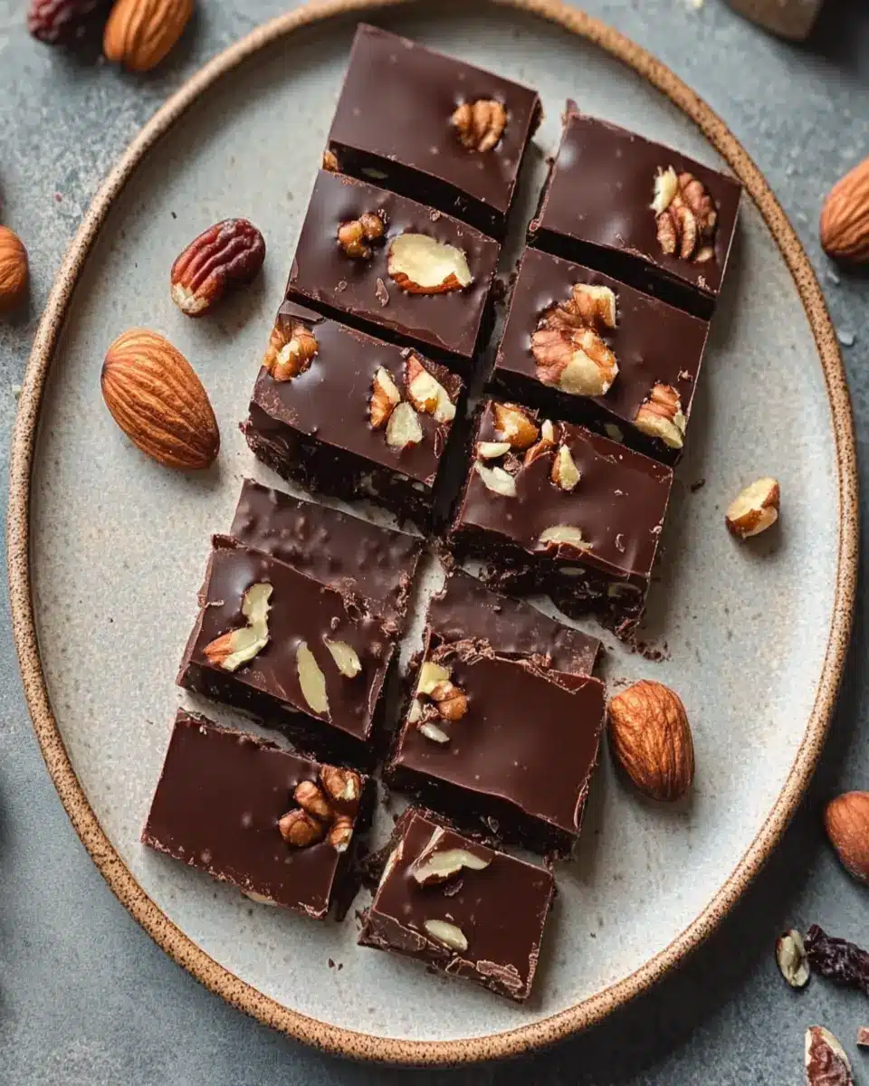 No-Bake Chocolate Bars: Irresistibly Nutty & Decadent Delight