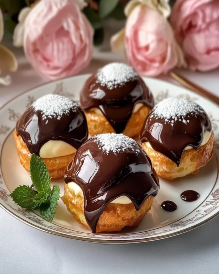 Chocolate Glazed Choux Buns First Image First Image