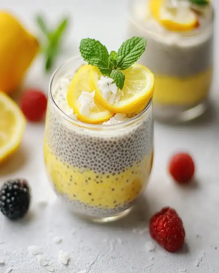 Yummy Lemon Cream Chia Pudding First Image First Image