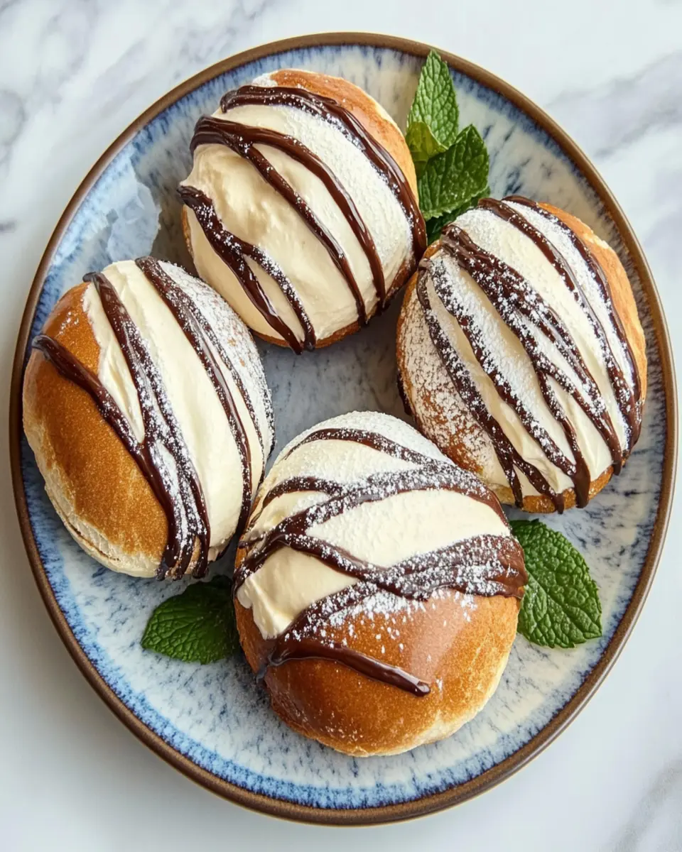 Chocolate Maritozzi Italian Cream Buns First Image First Image