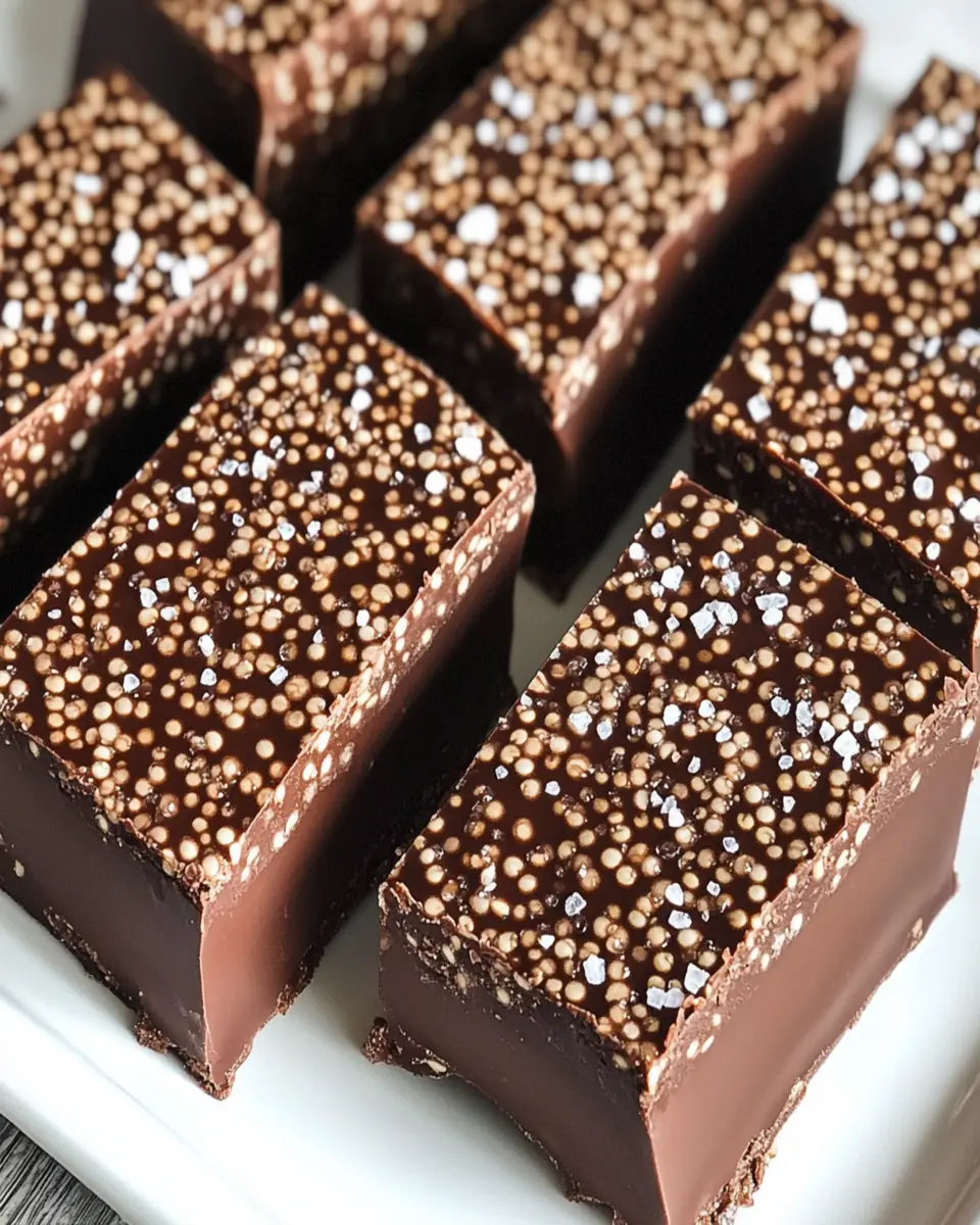 Chocolate quinoa crunch bars First Image First Image