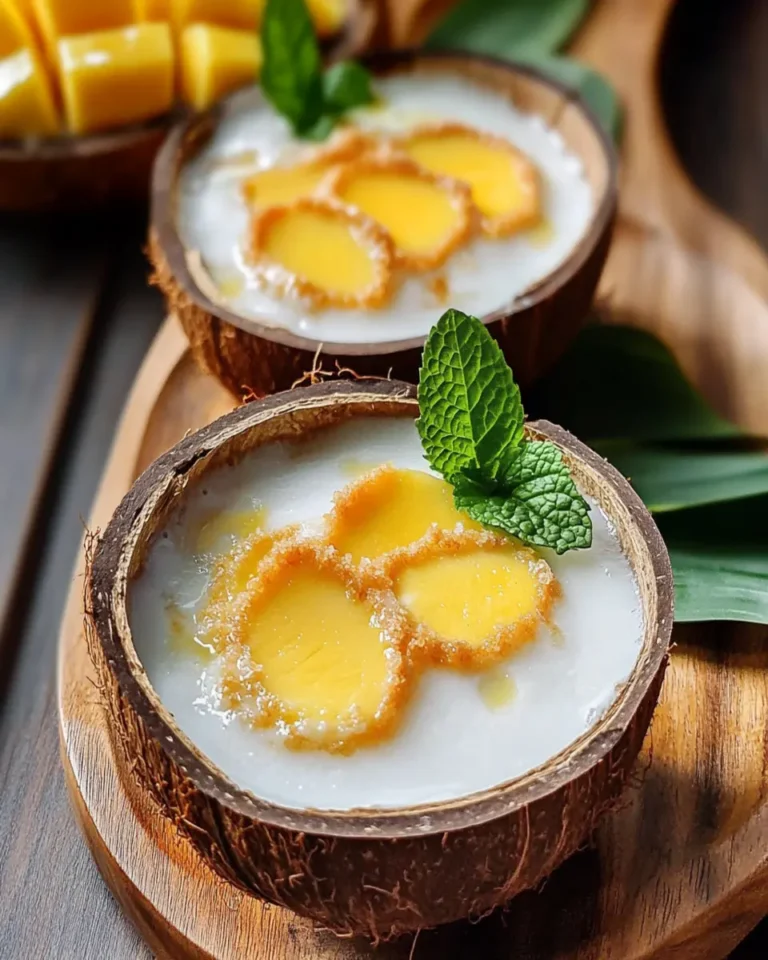 The Best Thai Coconut Custard Dessert First Image First Image
