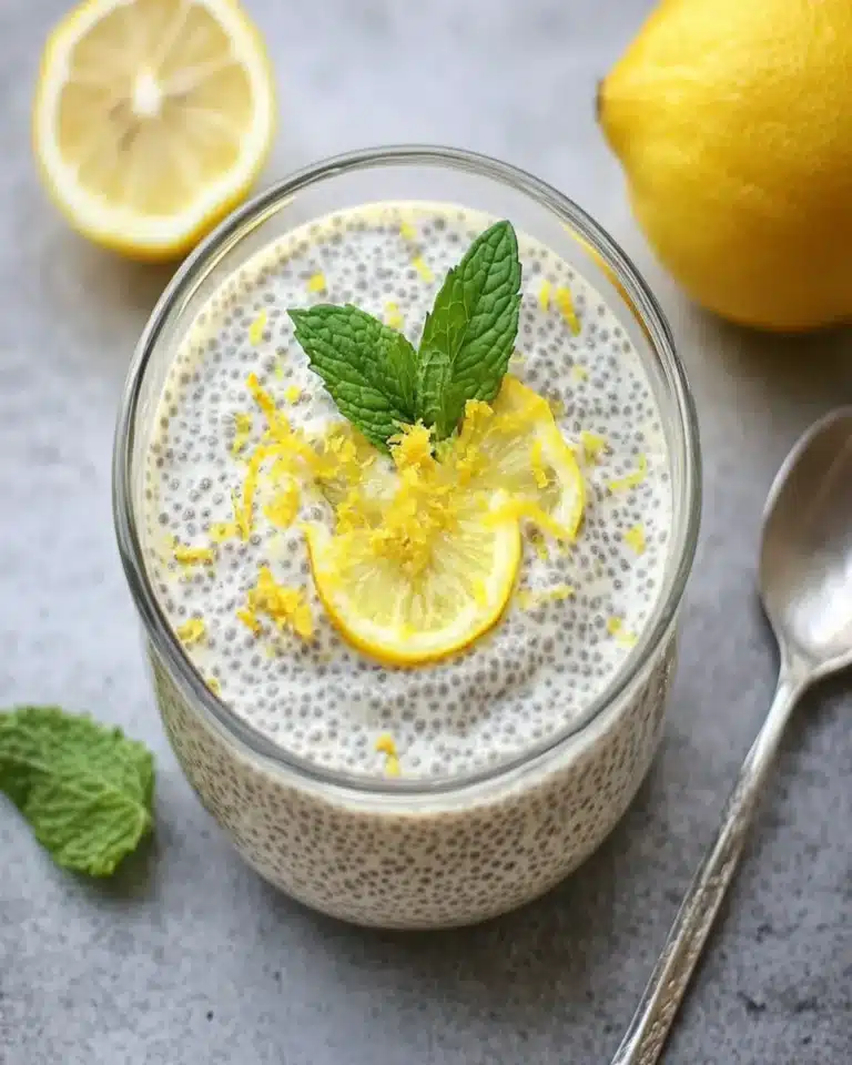 Yummy Lemon Cream Chia Pudding First Image First Image