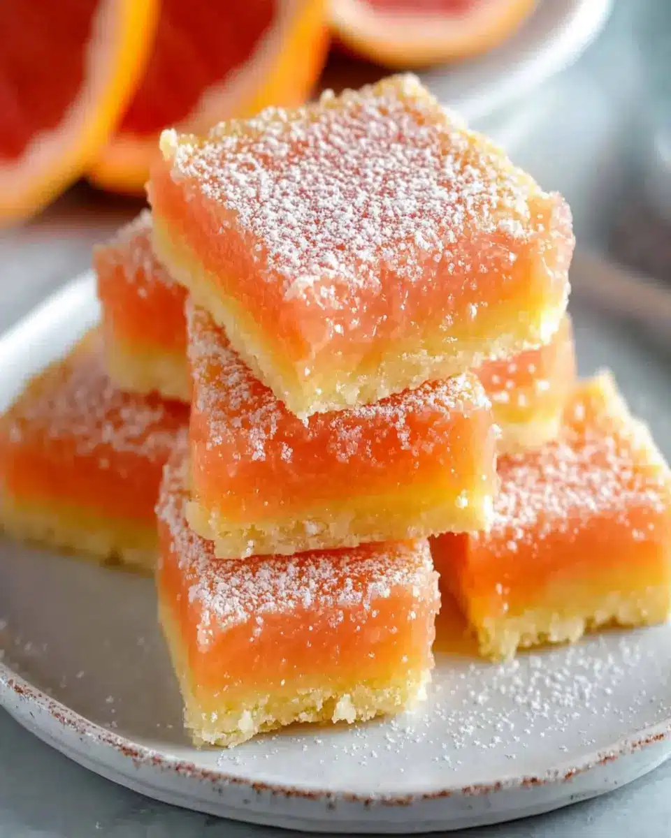 Grapefruit Bars: Indulgent Citrus Treats You’ll Adore