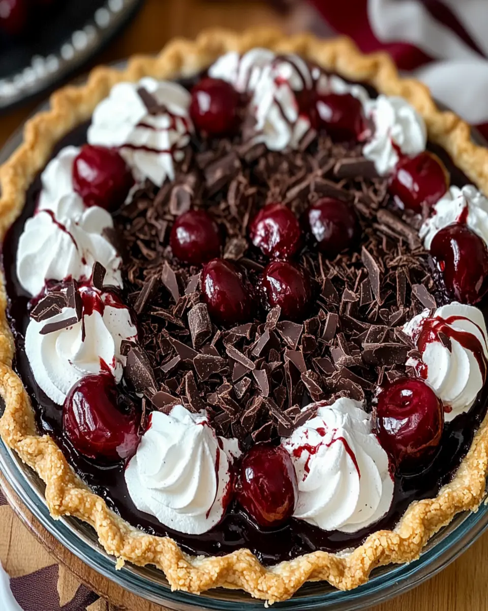 Rich & Creamy Black Forest Cherry Pie First Image First Image