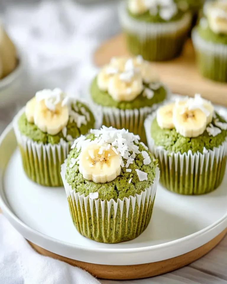 Matcha Banana Coconut Muffins First Image First Image