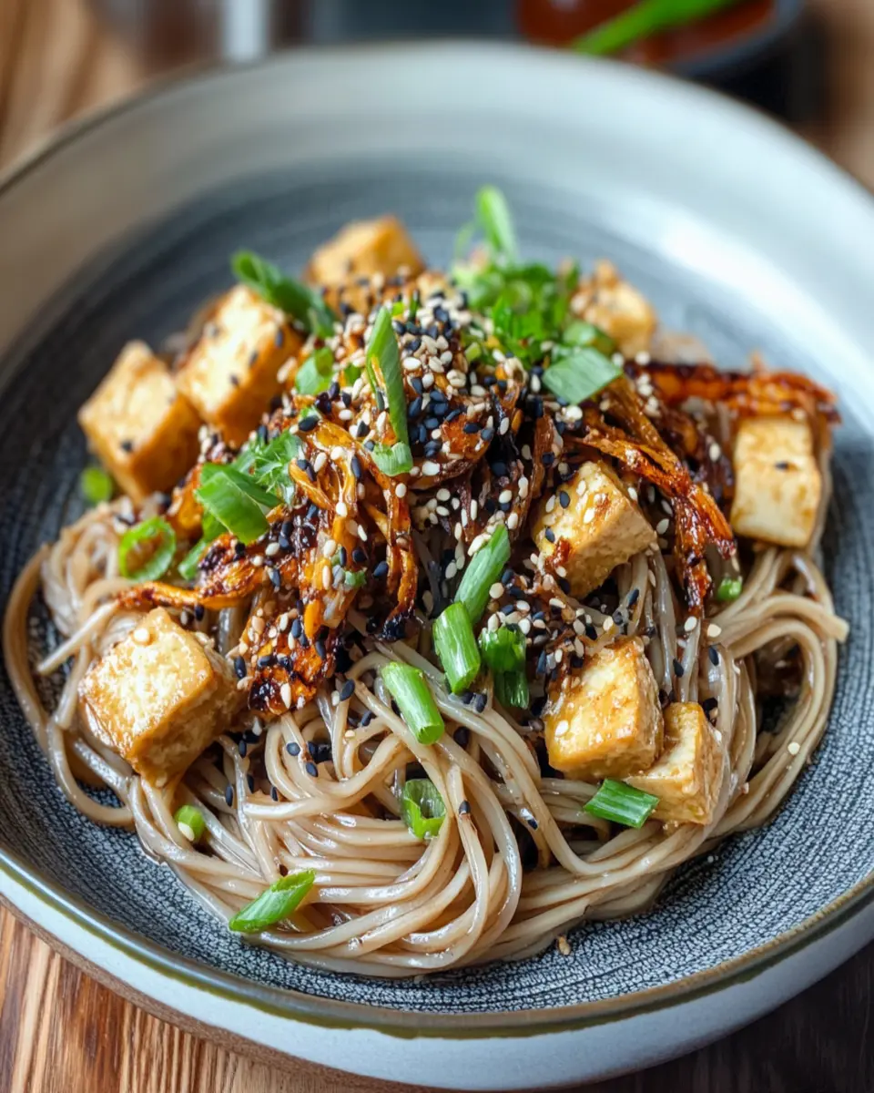 Black Garlic Miso Noodles with Crispy Tofu First Image First Image
