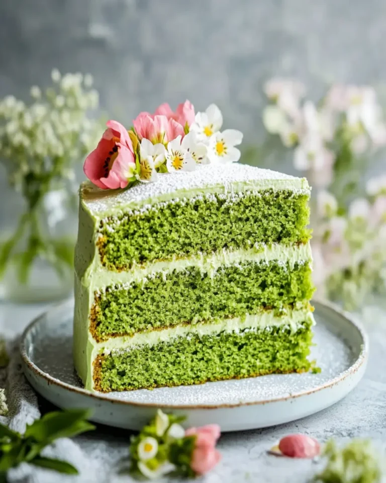 Fluffy Matcha (Green Tea) Sponge Cake First Image First Image