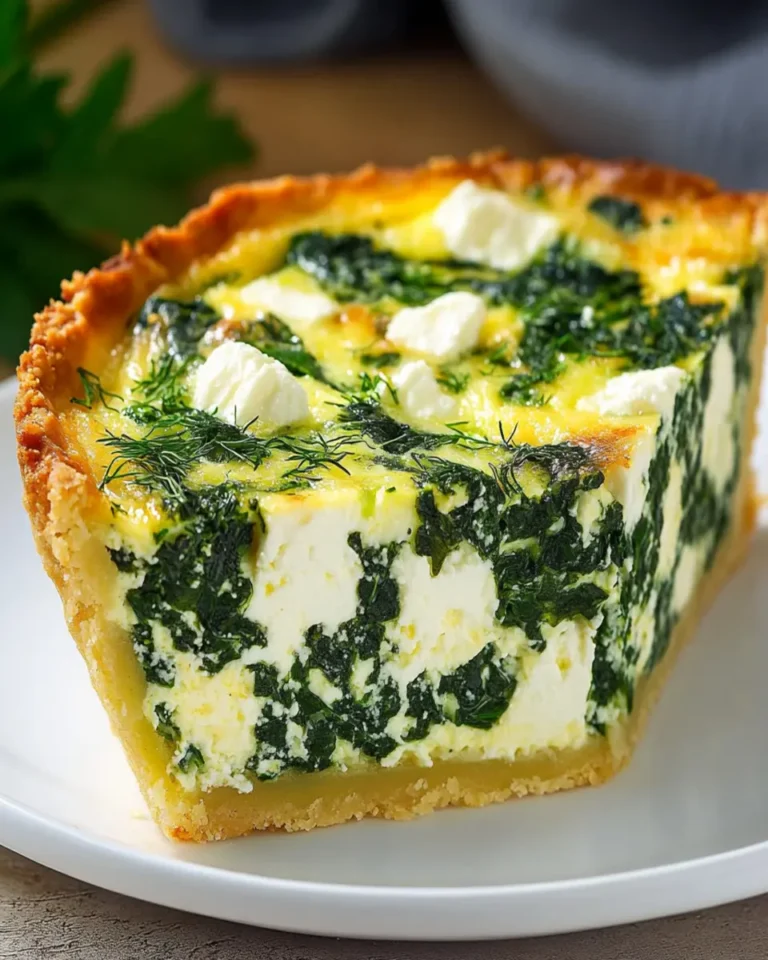 Mediterranean Spinach Cheese Feta Quiche First Image First Image