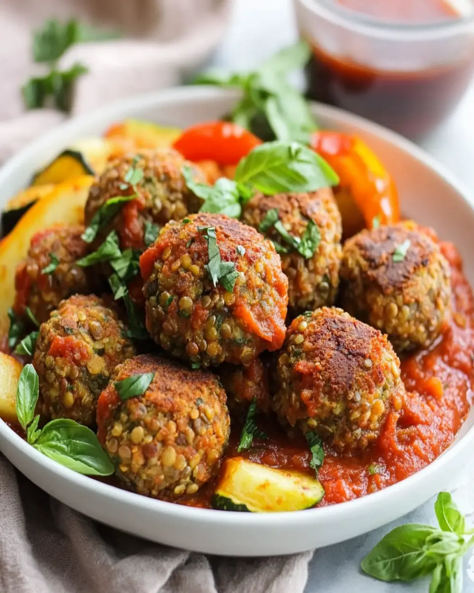 Vegetarian Lentil Meatballs: Easy, Flavor-Packed Perfection!