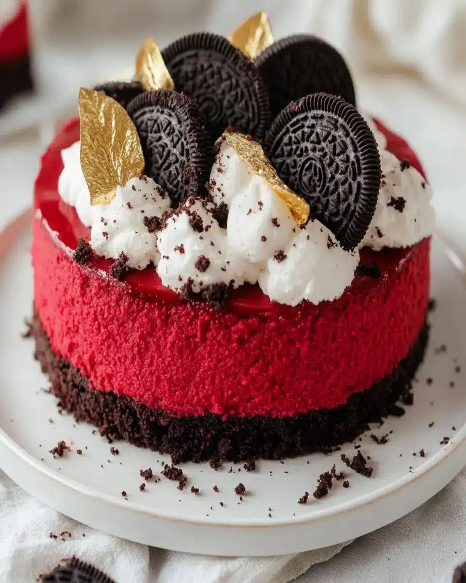 Red Velvet Oreo Cheesecake First Image First Image