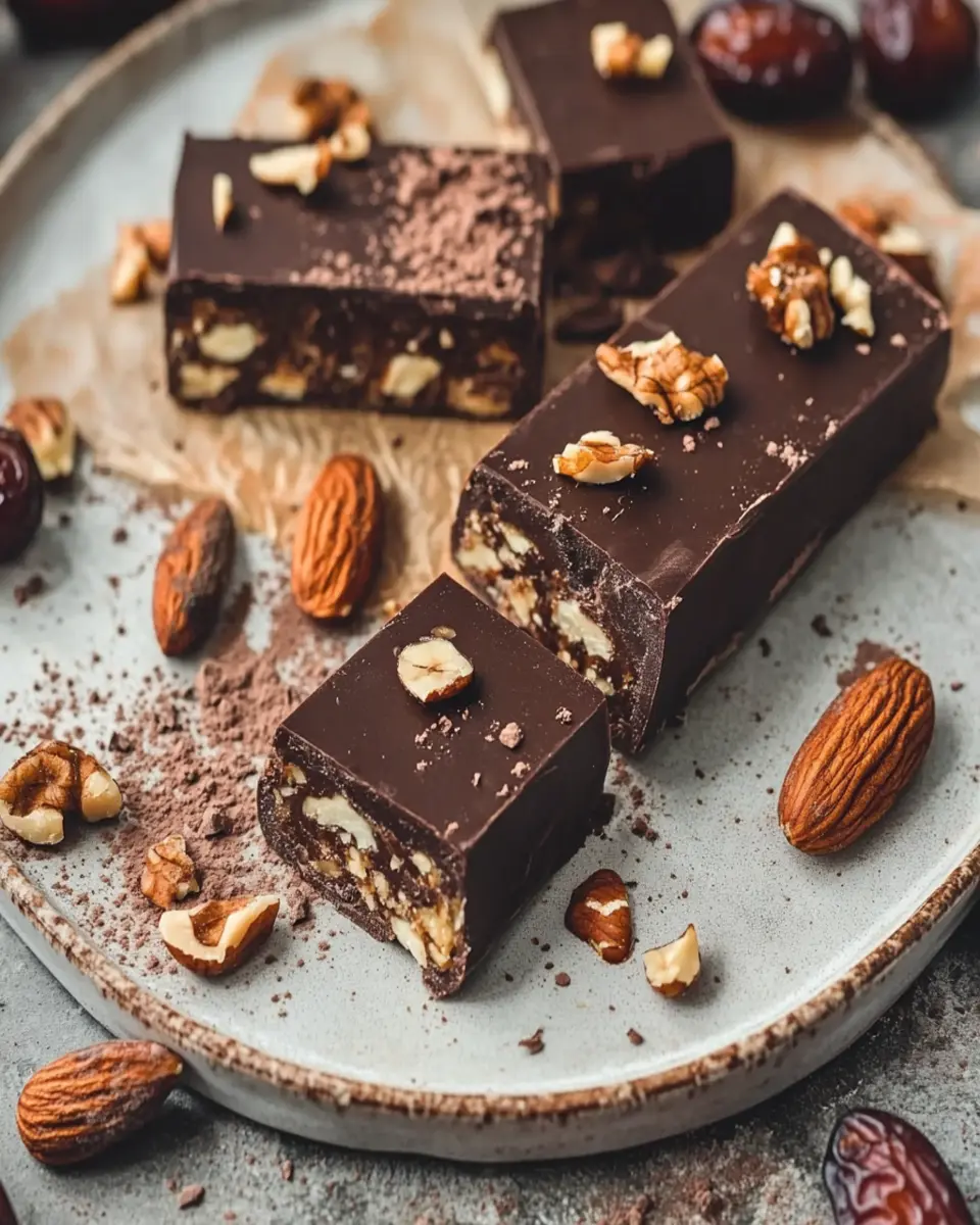 No-Bake Date & Nut Chocolate Bars First Image First Image