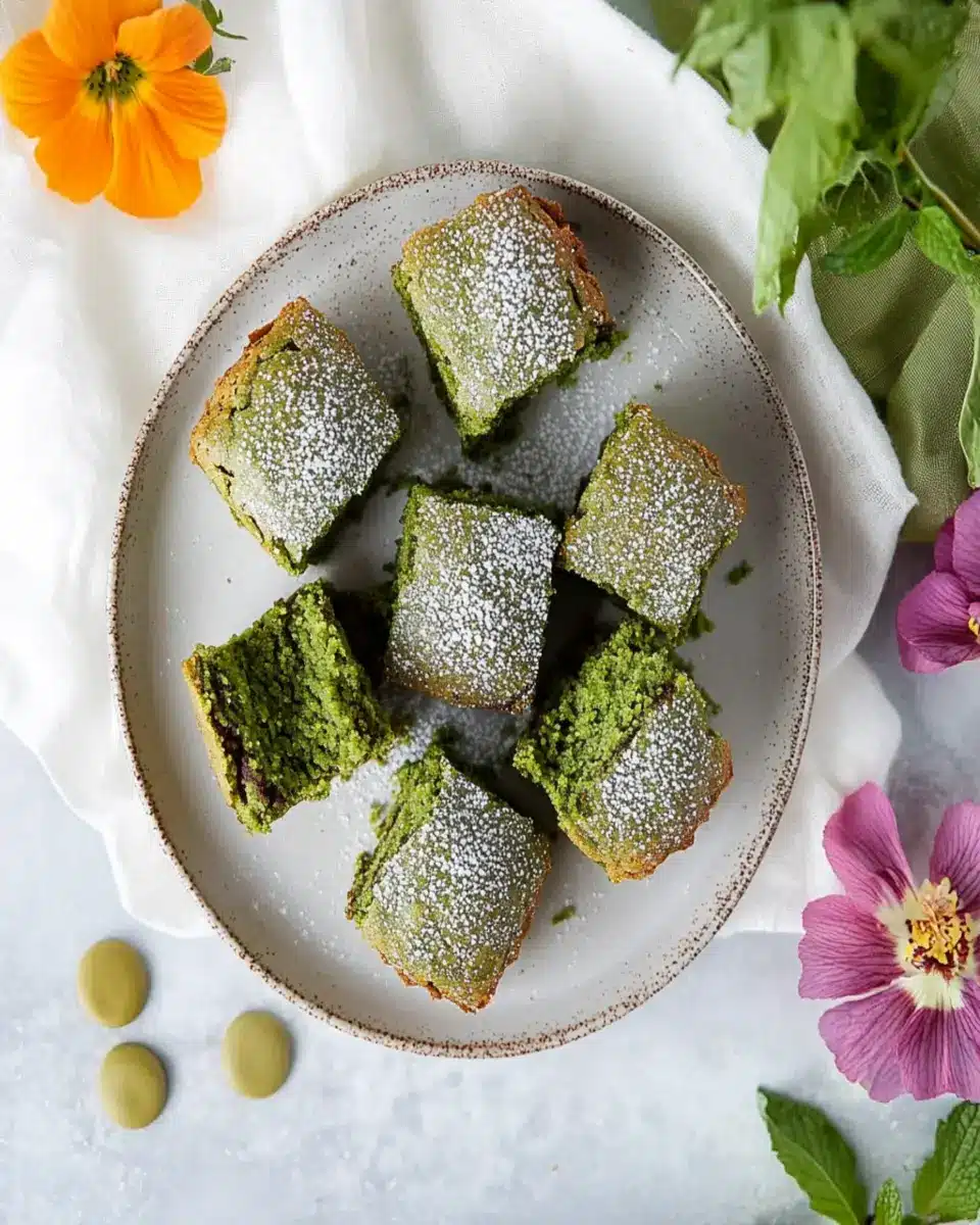 Matcha & White Bean Blondies First Image First Image