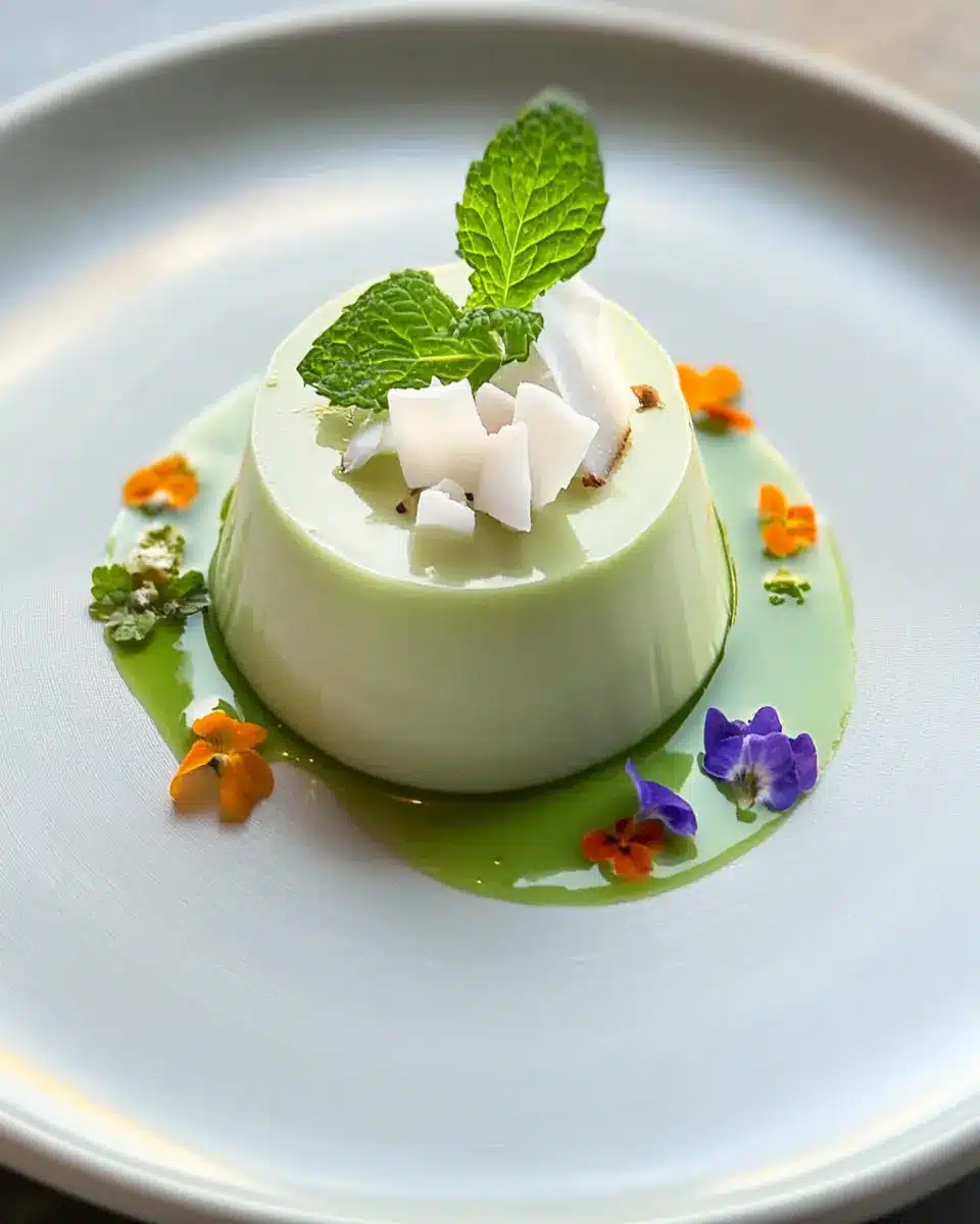 Pandan Coconut Panna Cotta First Image First Image