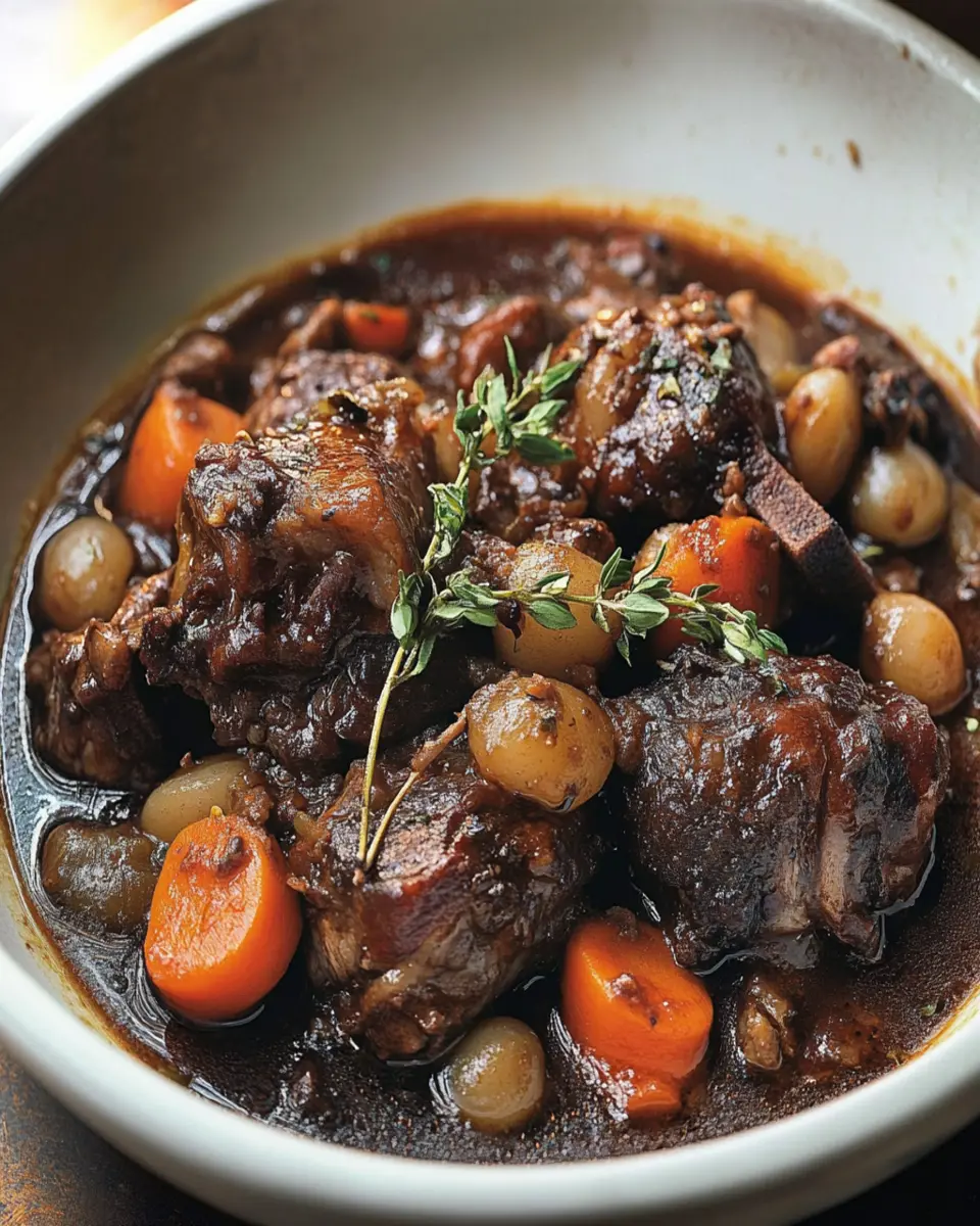 Beef Tail Bourguignon First Image First Image