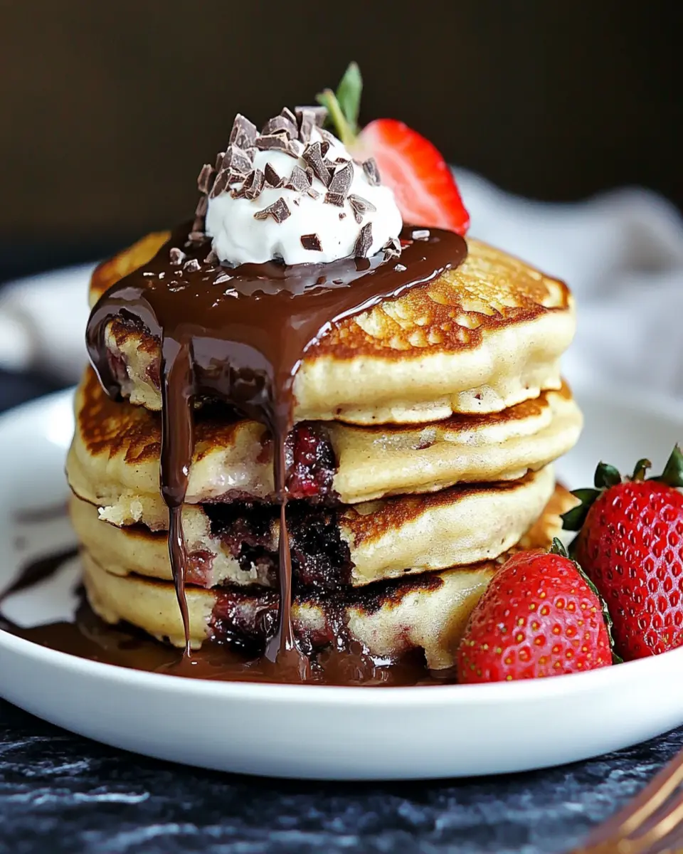 Fluffy Nutella-Stuffed Pancakes Recipe First Image First Image