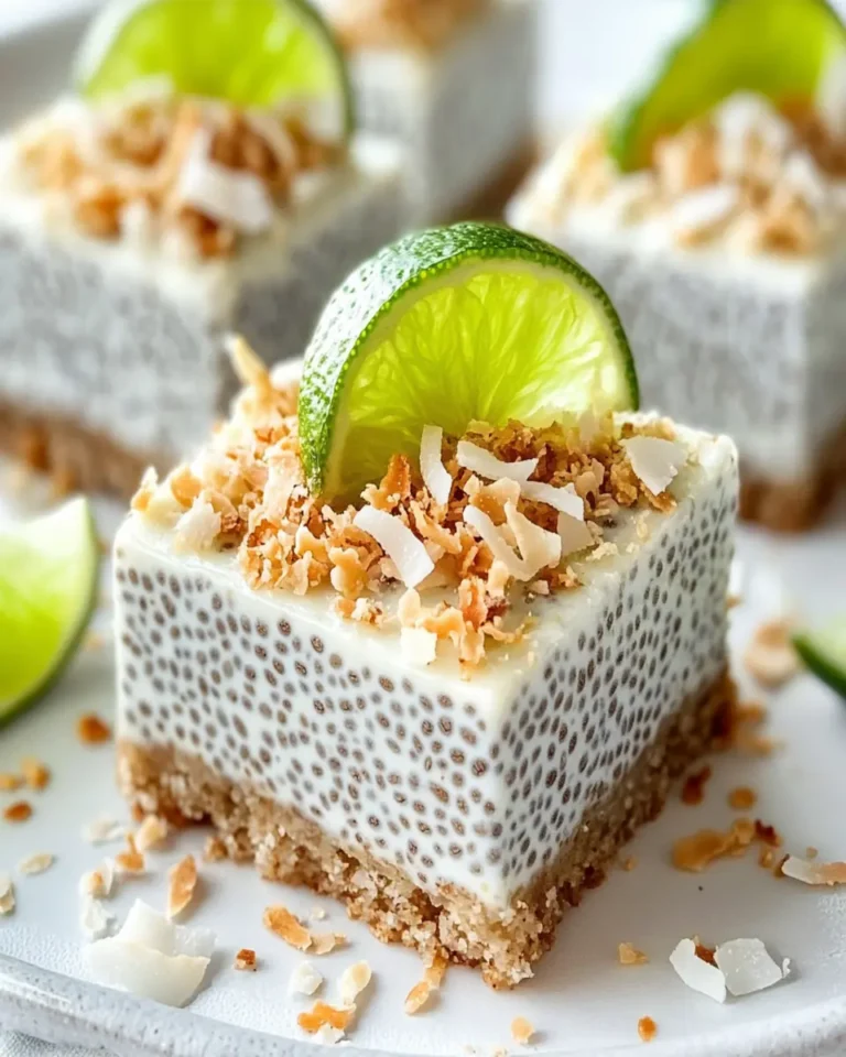 Refreshing No-Bake Chia Pudding Bars with Zesty Coconut Lime First Image First Image