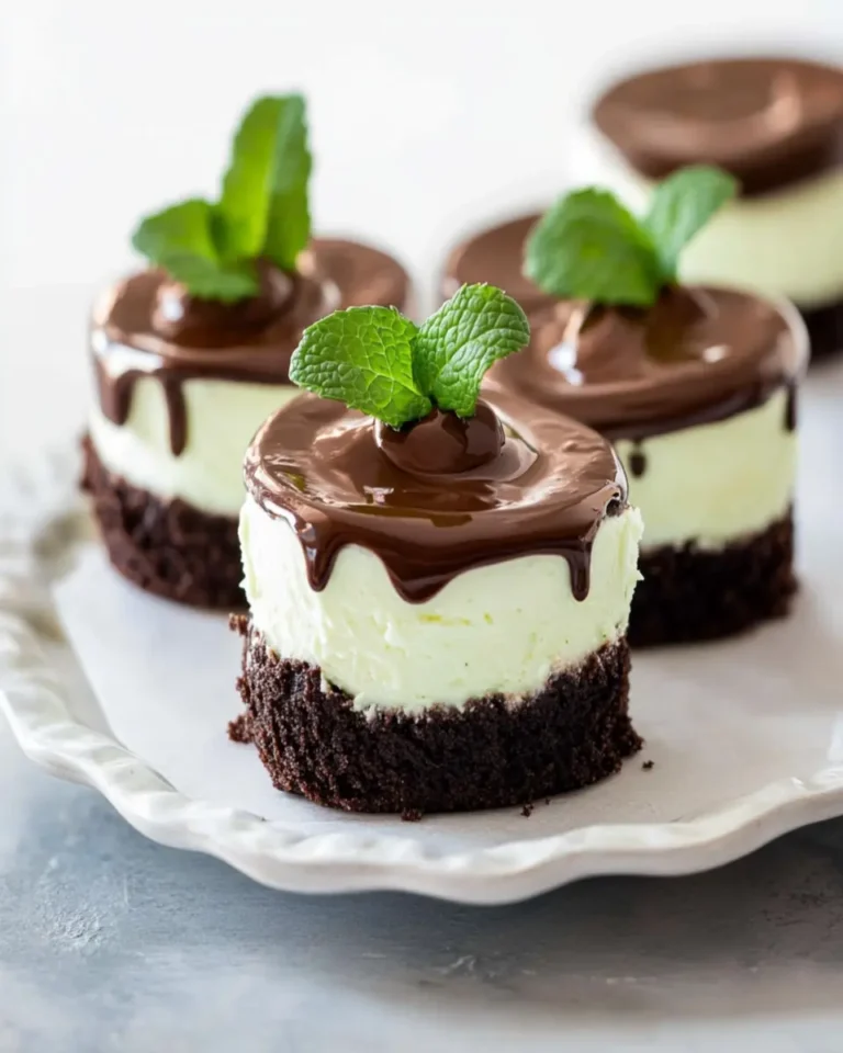 Keto Thin Mint Cheesecakes First Image First Image