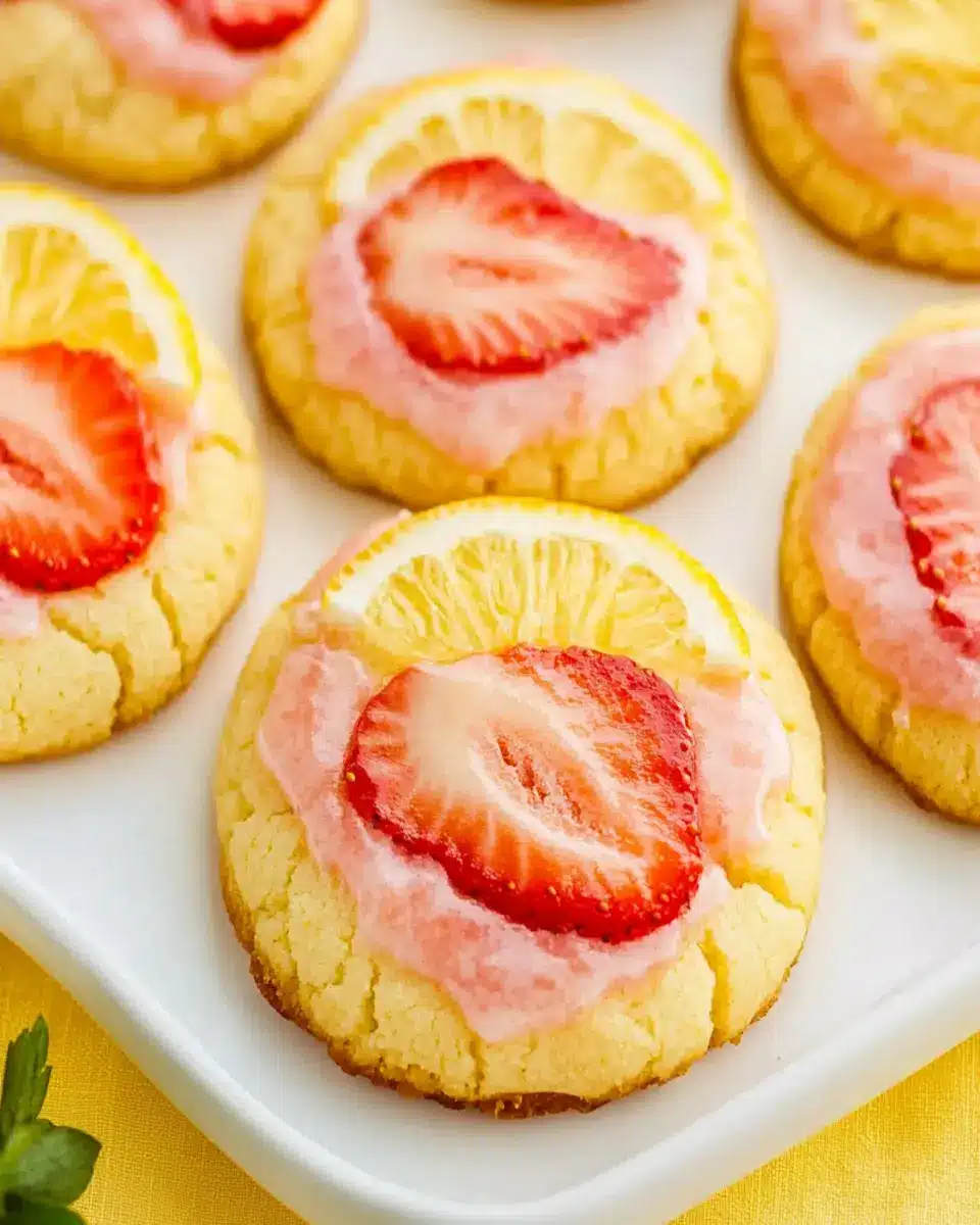 Strawberry Lemonade Cookies First Image First Image