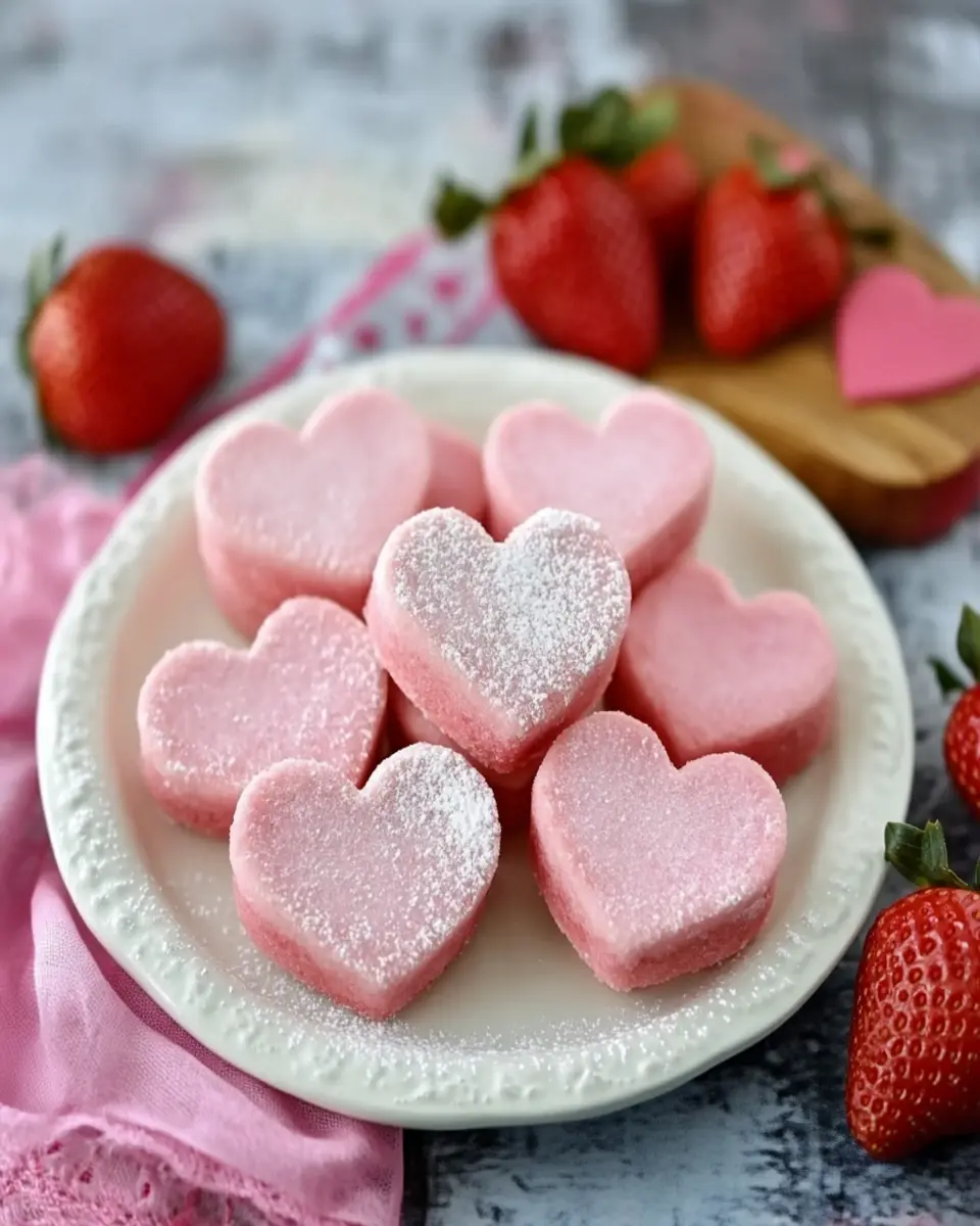 Valentine-Ready Strawberry Yogurt Heart Biscuits for Dogs First Image First Image