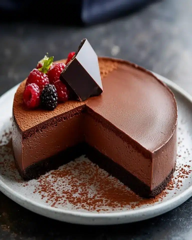 Dark Chocolate Mousse Cake First Image First Image