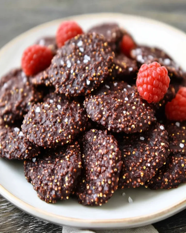healthy Chocolate Quinoa Crisps First Image First Image
