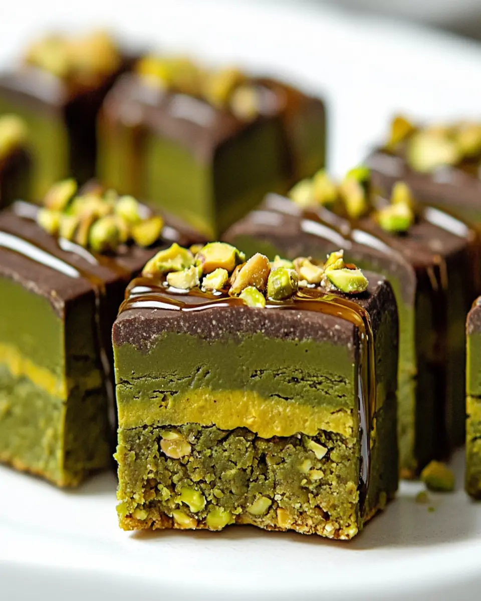 Vegan Pistachio Protein Bars First Image First Image