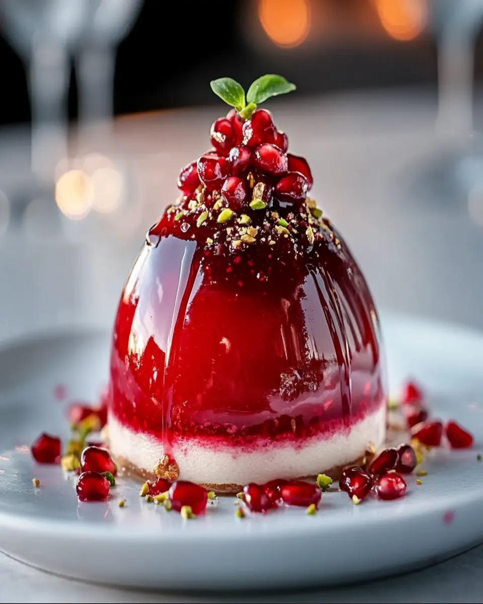 Pomegranate Mousse Dome First Image First Image