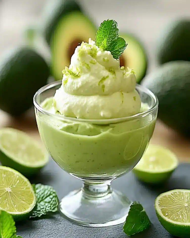 Raw Avocado Lime Mousse First Image First Image